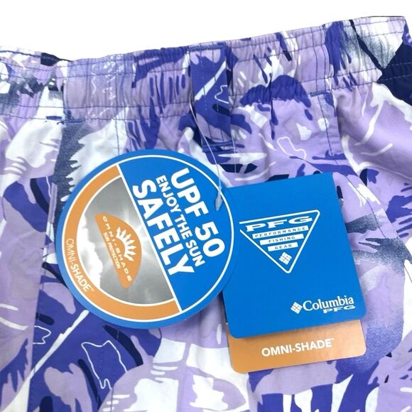 Columbia PFG Men's Super Backcast Water Shorts XL Tropical Leaf UPF 50 - Picture 5 of 9